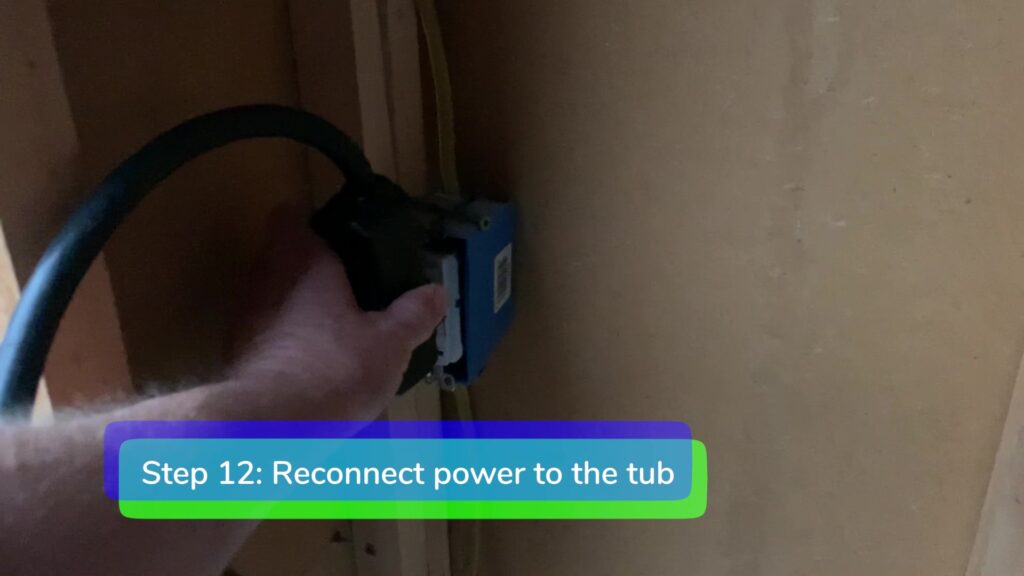 Step 12. Reconnect Power 1-