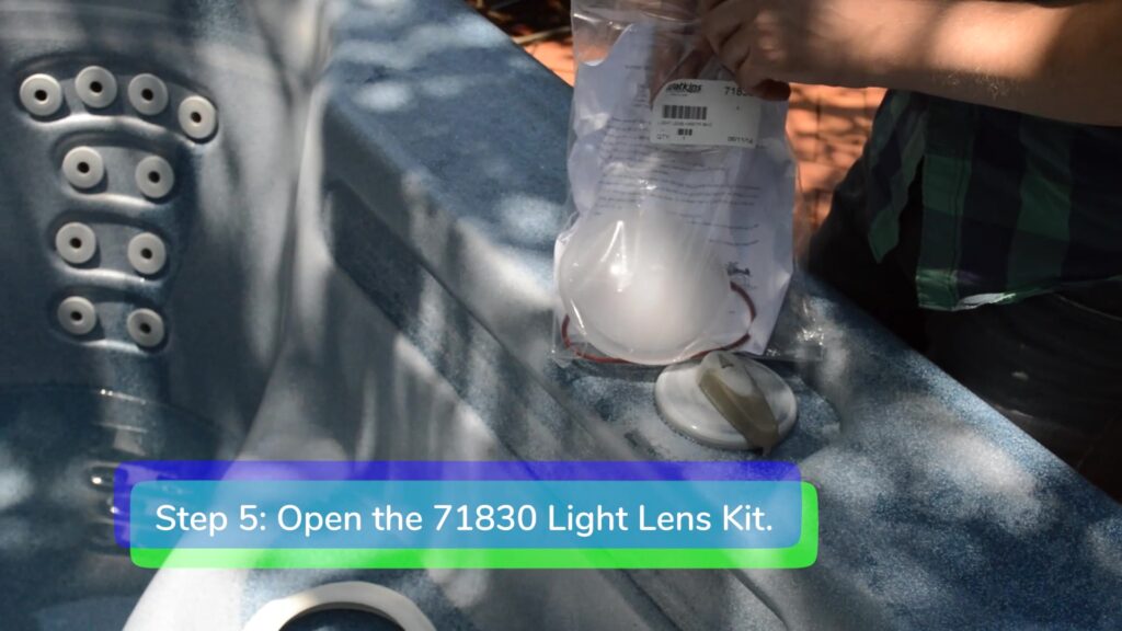Step 5. Open the light lens kit-