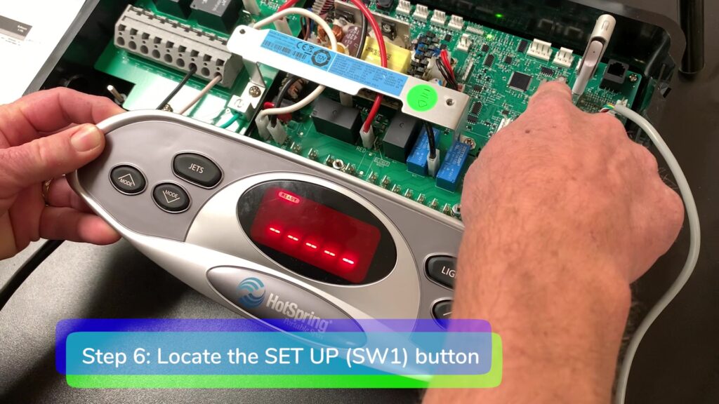Step 6. Locate the SW1 button-