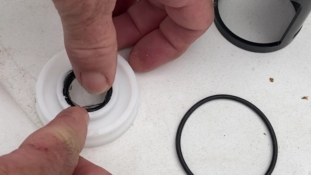 Step 6. Install the two small O rings-
